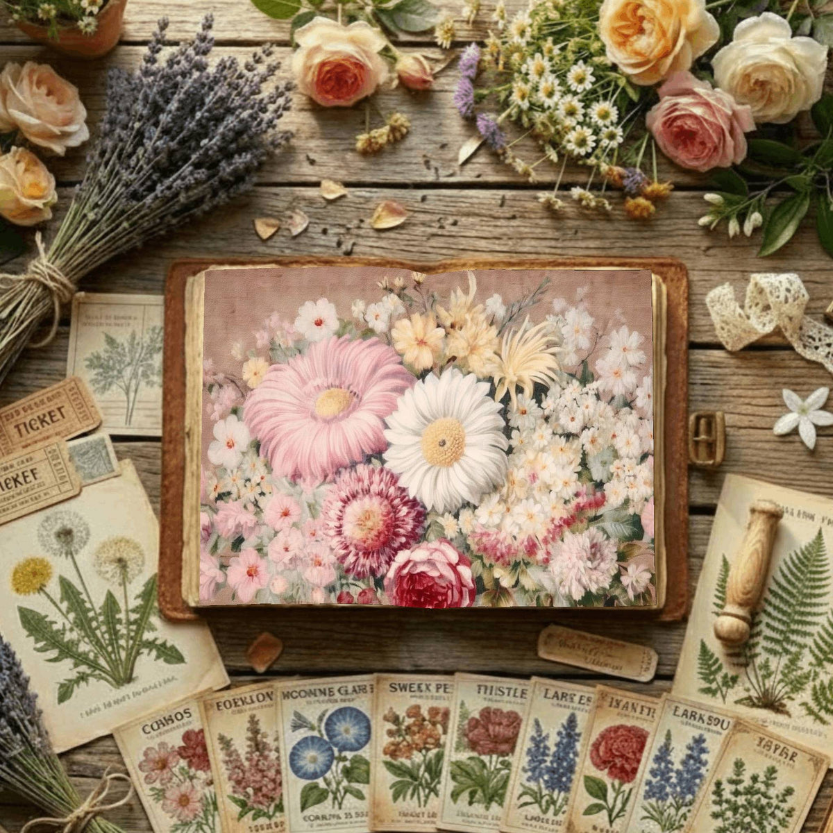 Floral Digital Papers