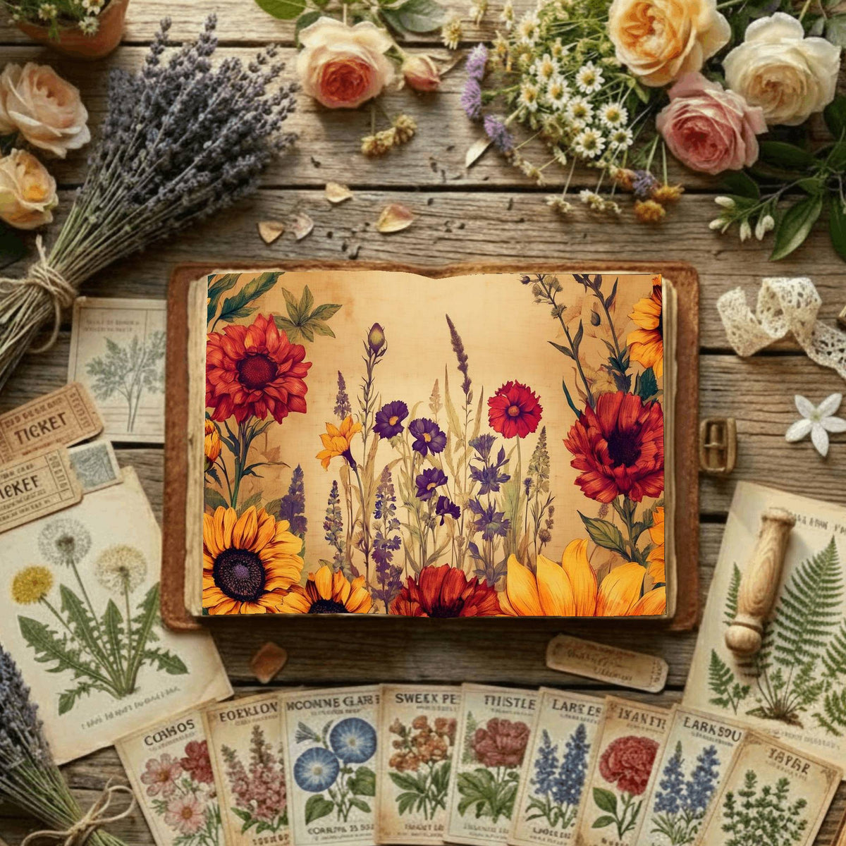 Floral Digital Papers