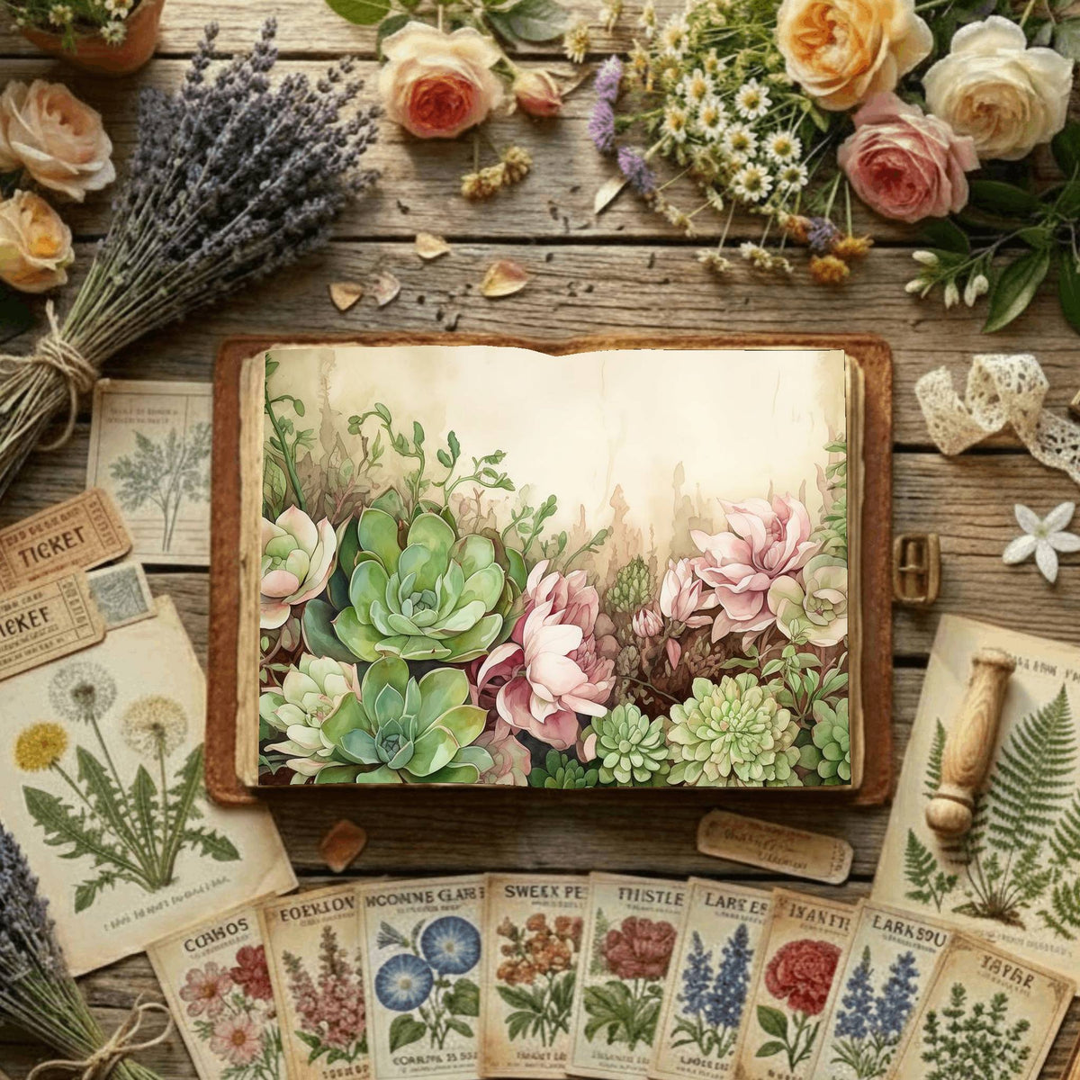 Floral Digital Papers
