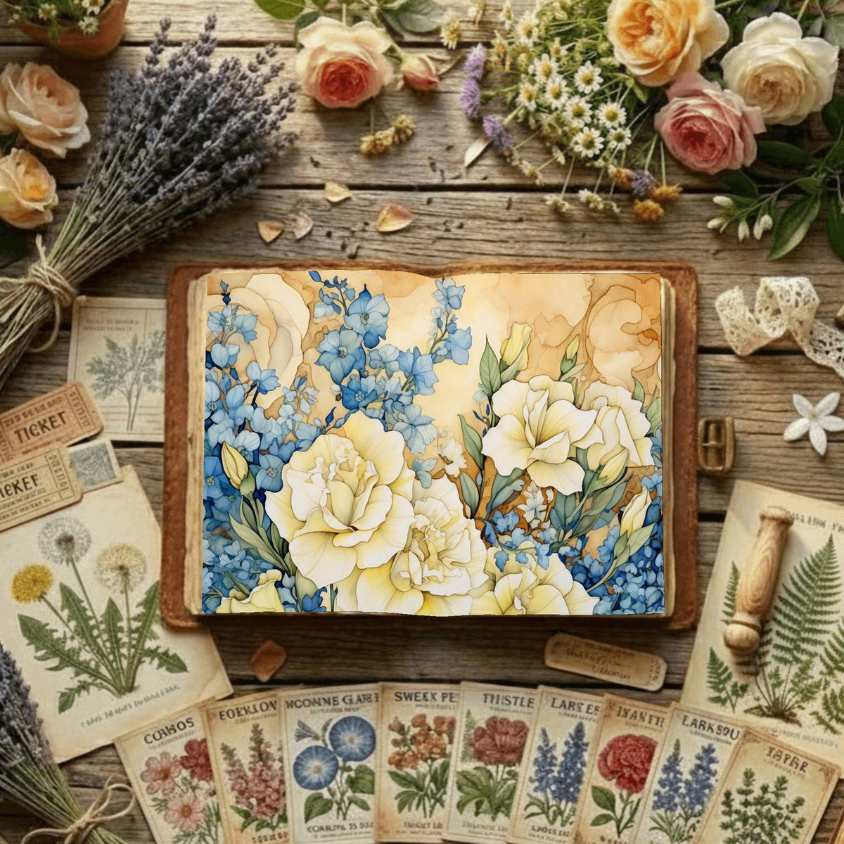 Floral Digital Papers