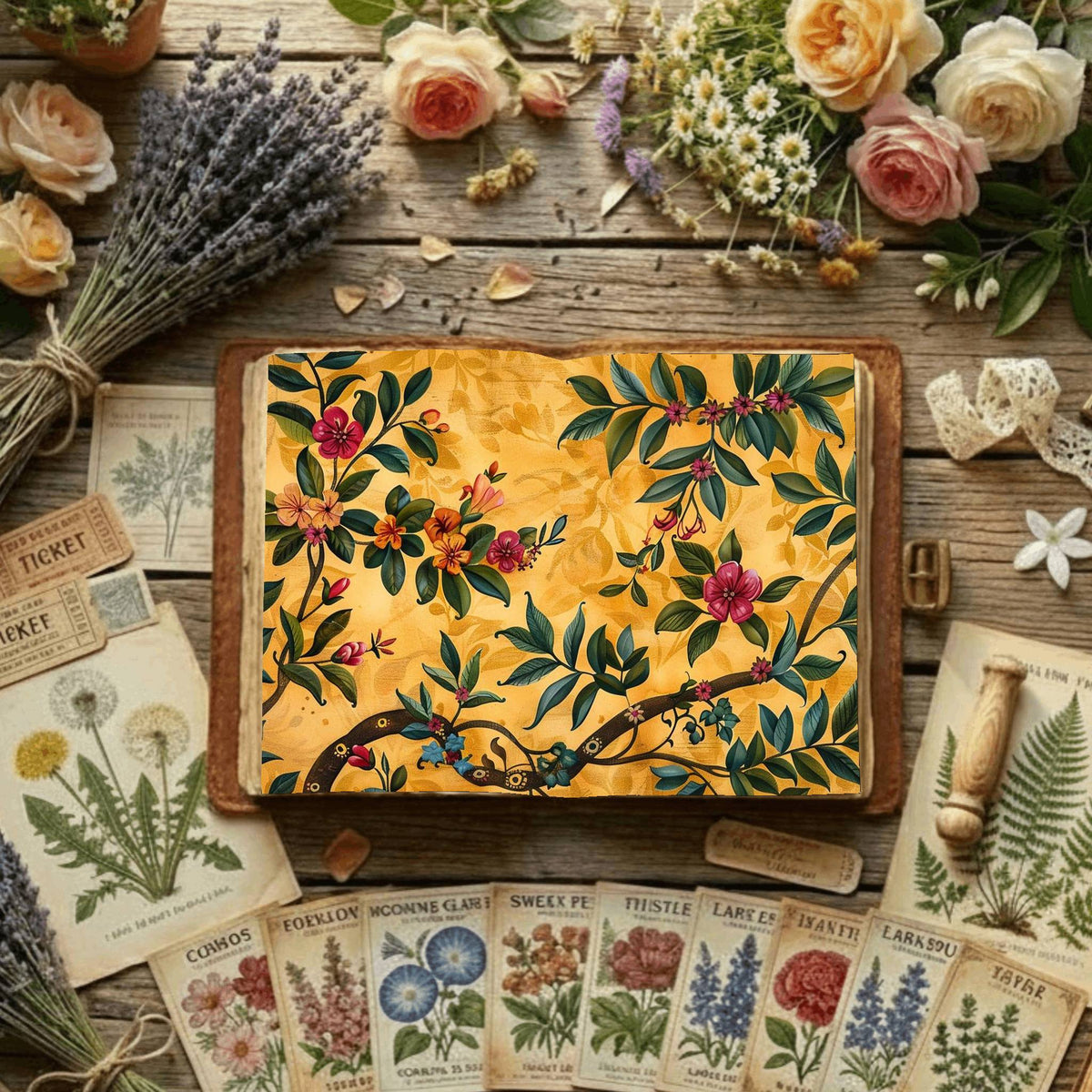 Floral Digital Papers