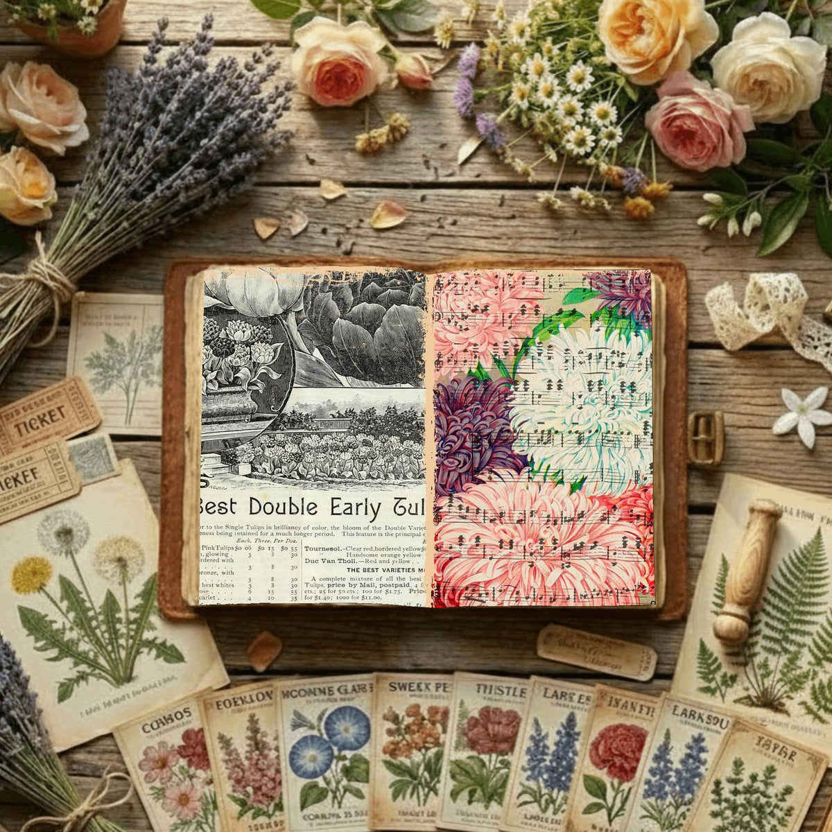 Floral Digital Papers