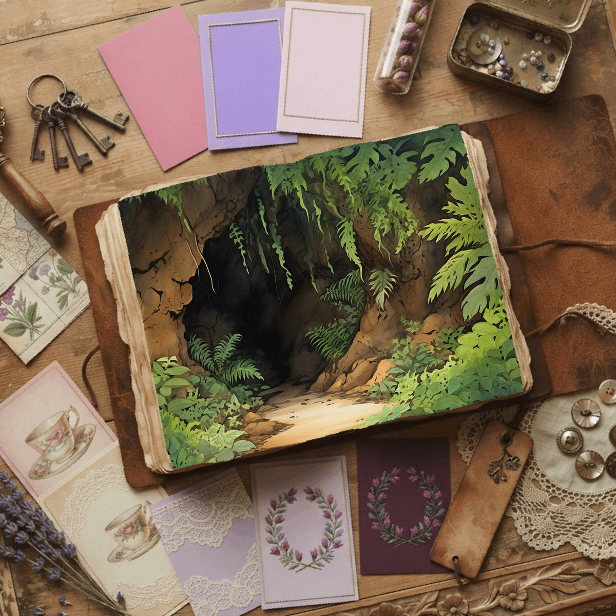 Forest Cave Digital Papers