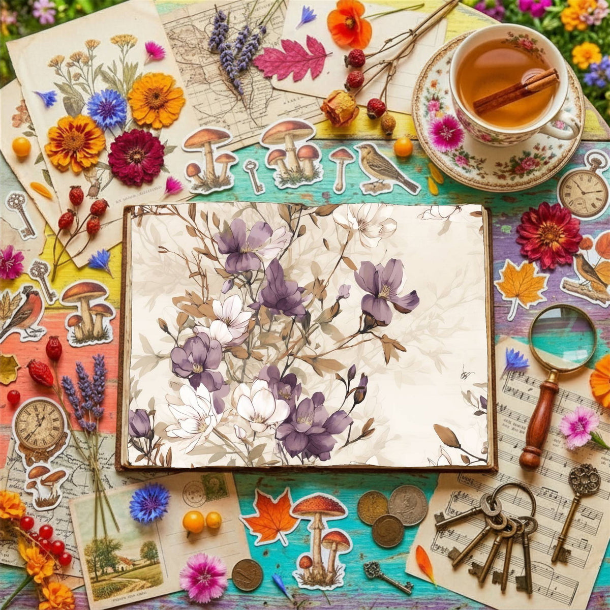 Freesia Flowers Digital Papers