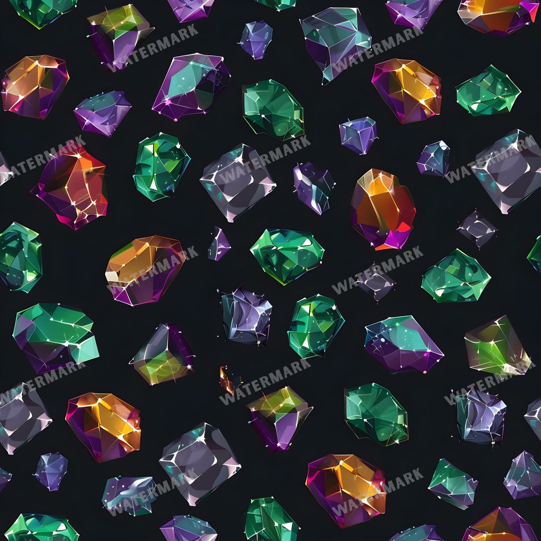 Gems Seamless Pattern