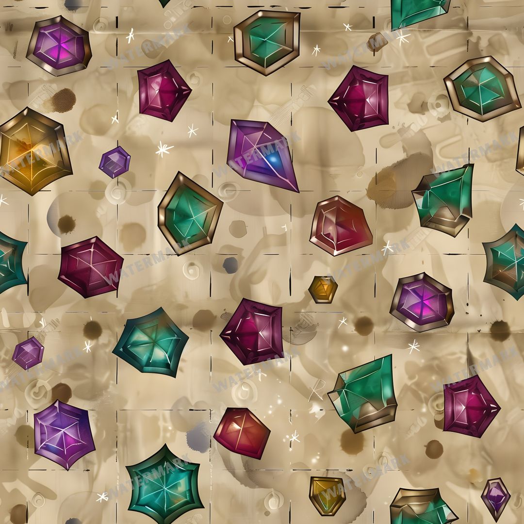 Gems Seamless Pattern