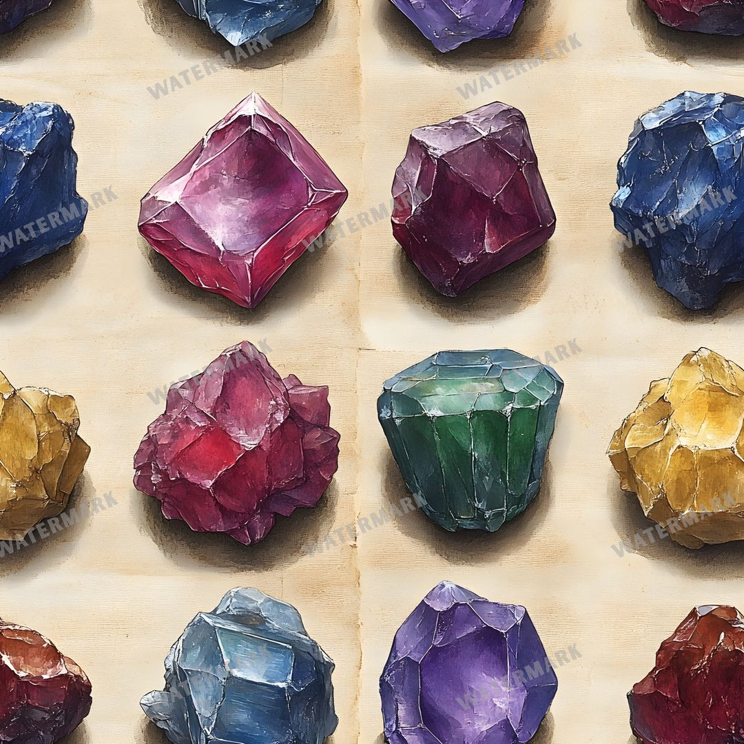 Gems Seamless Pattern