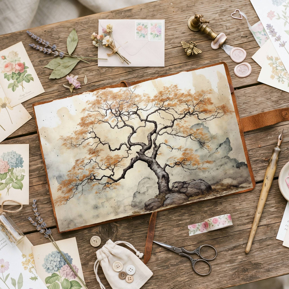 Ginkgo Biloba Tree Digital Papers