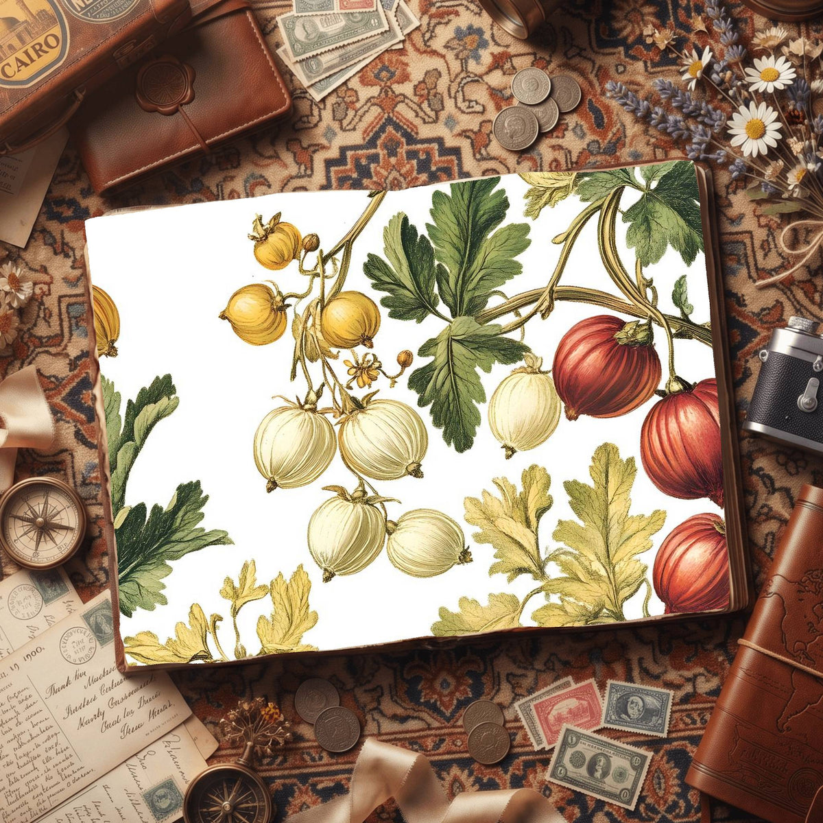 Gooseberries Digital Papers