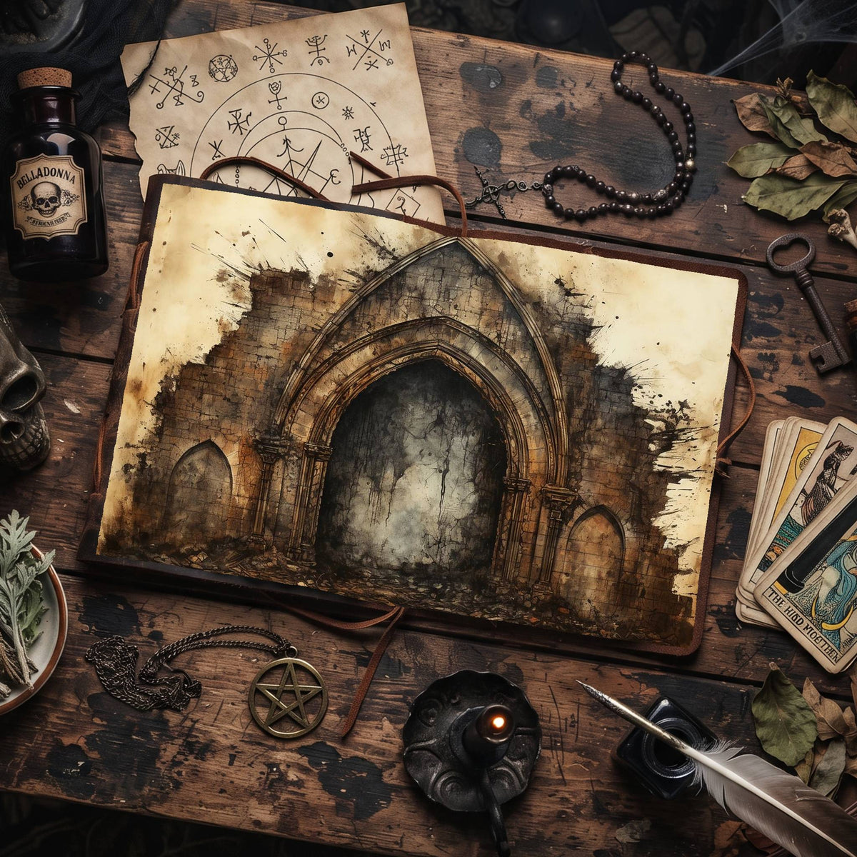 Gothic Arch Digital Papers