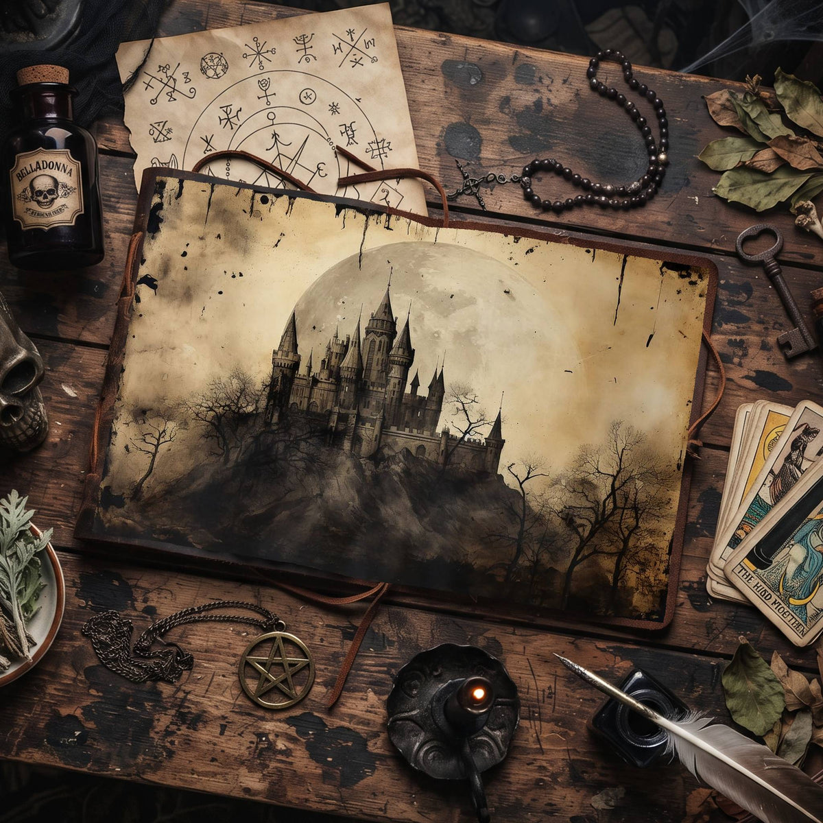 Gothic Castle Digital Papers