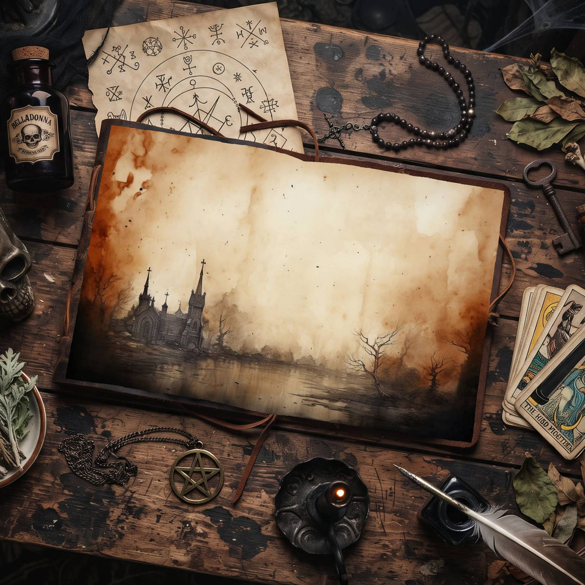 Gothic Castles Digital Papers
