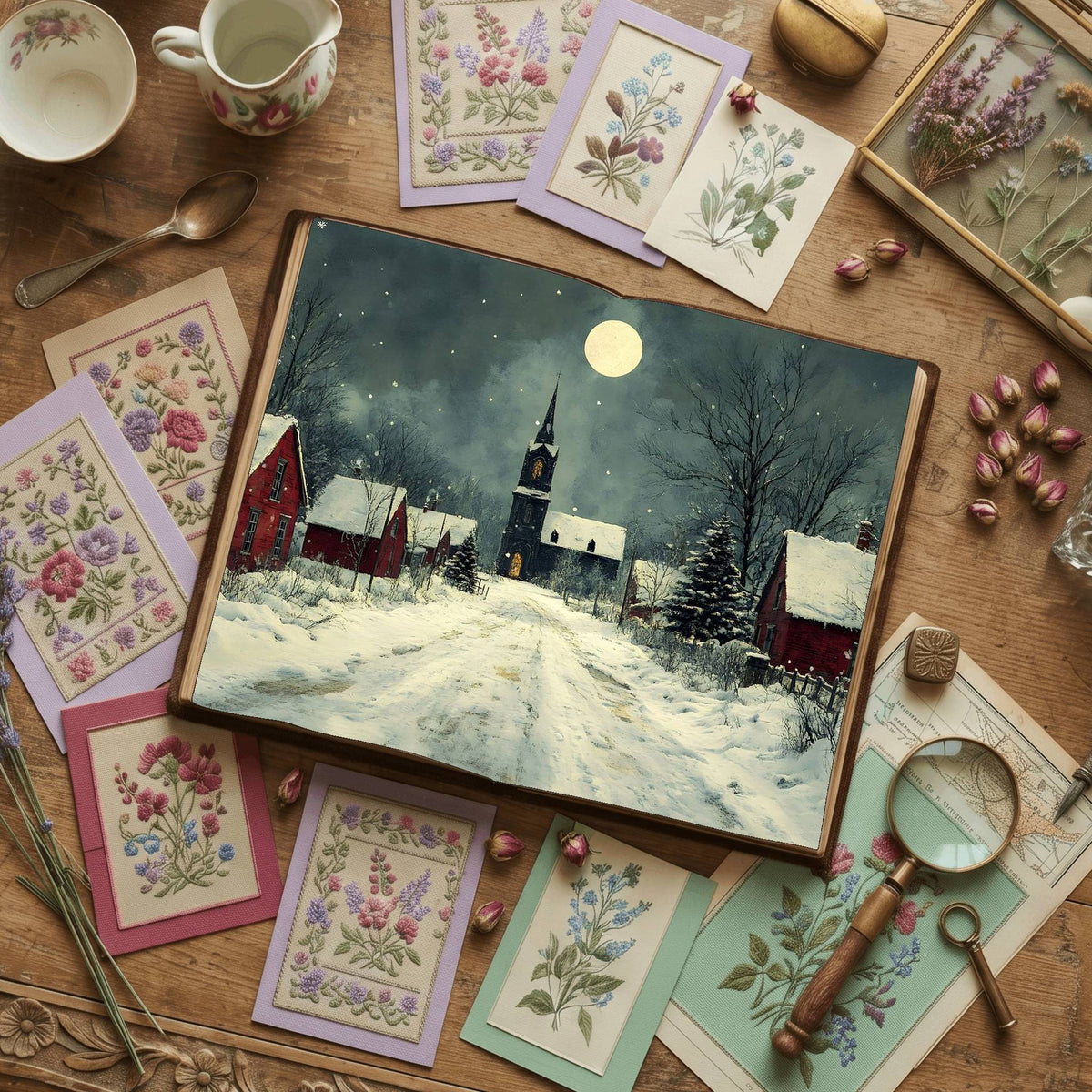 Gothic Christmas Digital Papers