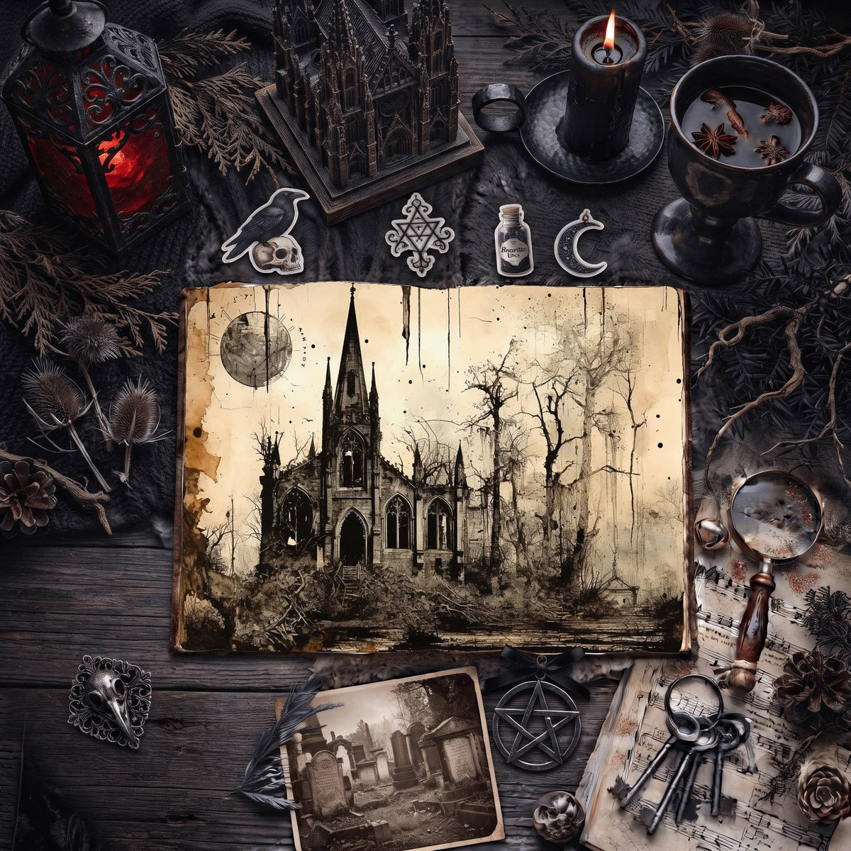 Gothic Church Digital Papers