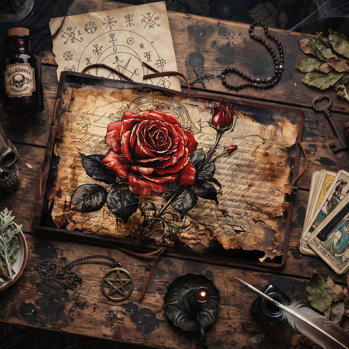 Gothic Roses Digital Papers