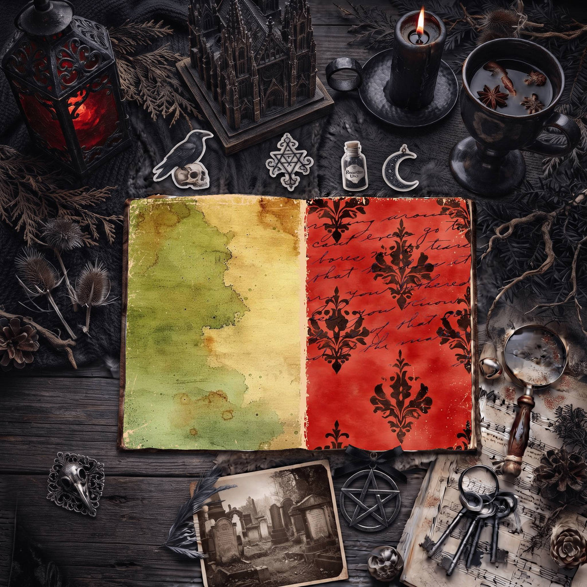 Gothic Digital Papers