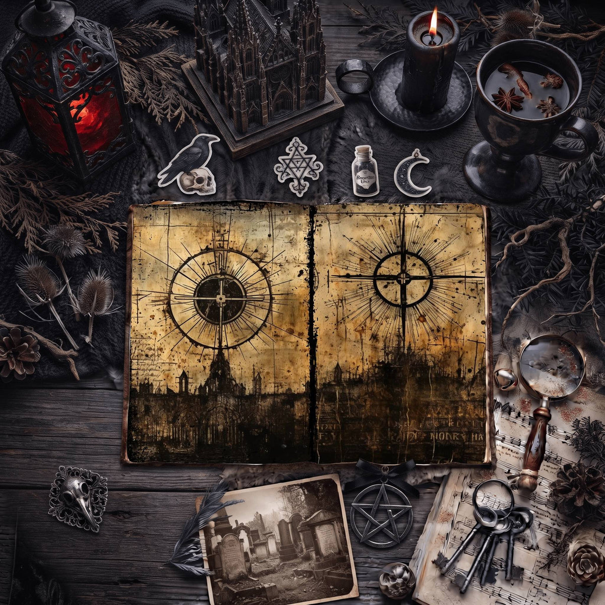 Gothic Digital Papers