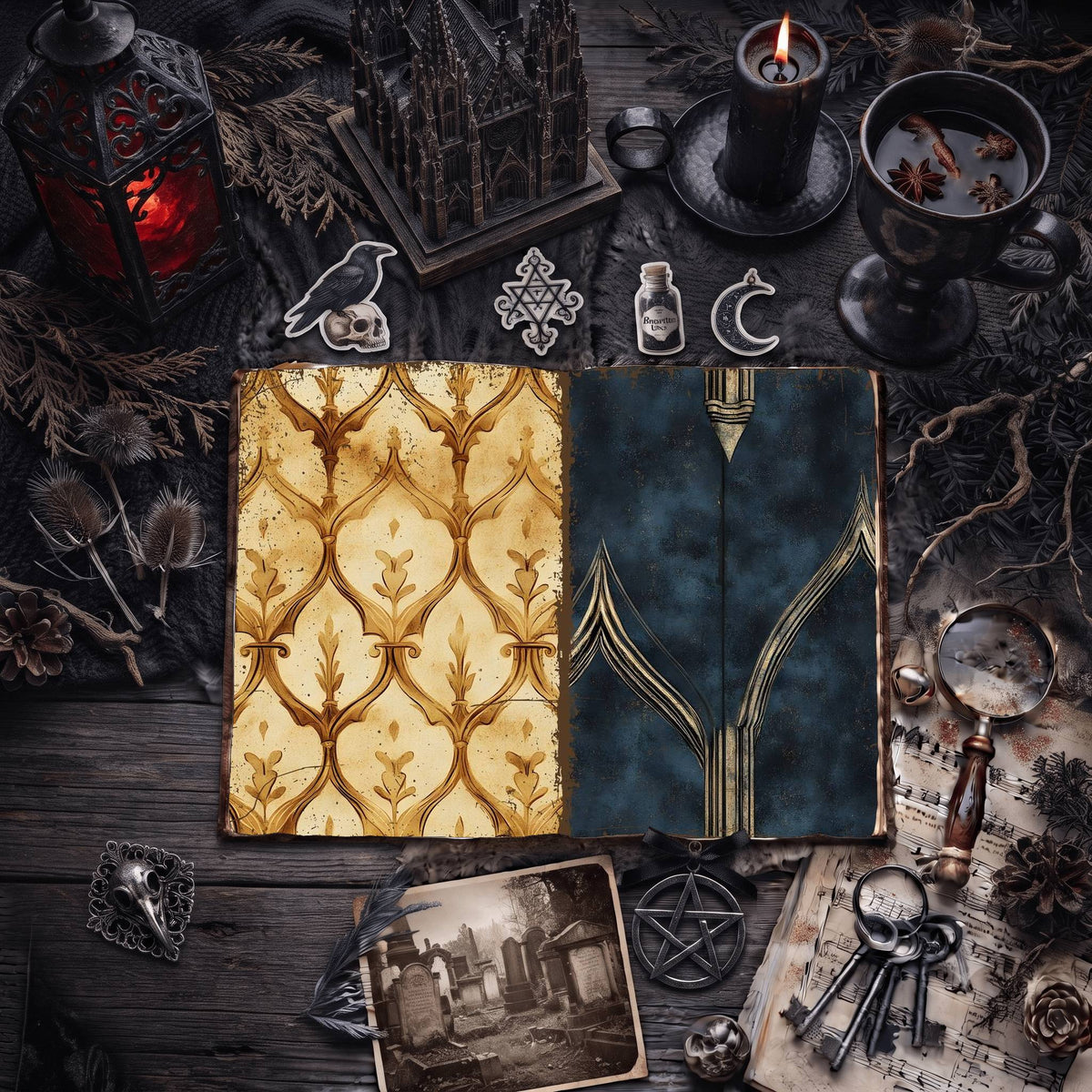 Gothic Digital Papers