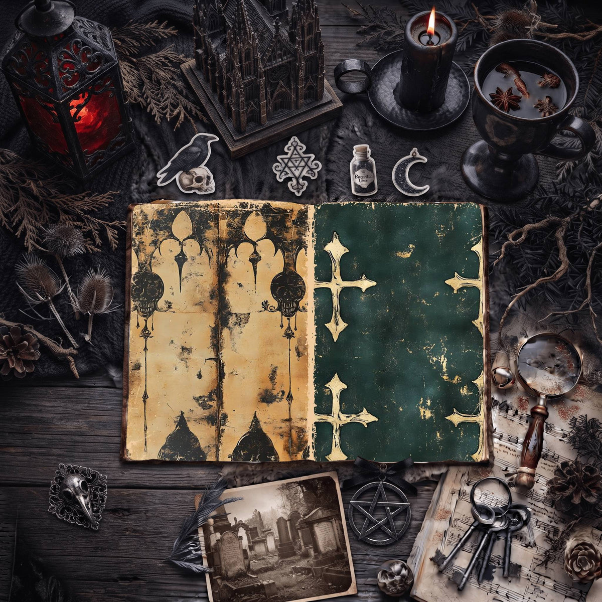 Gothic Digital Papers