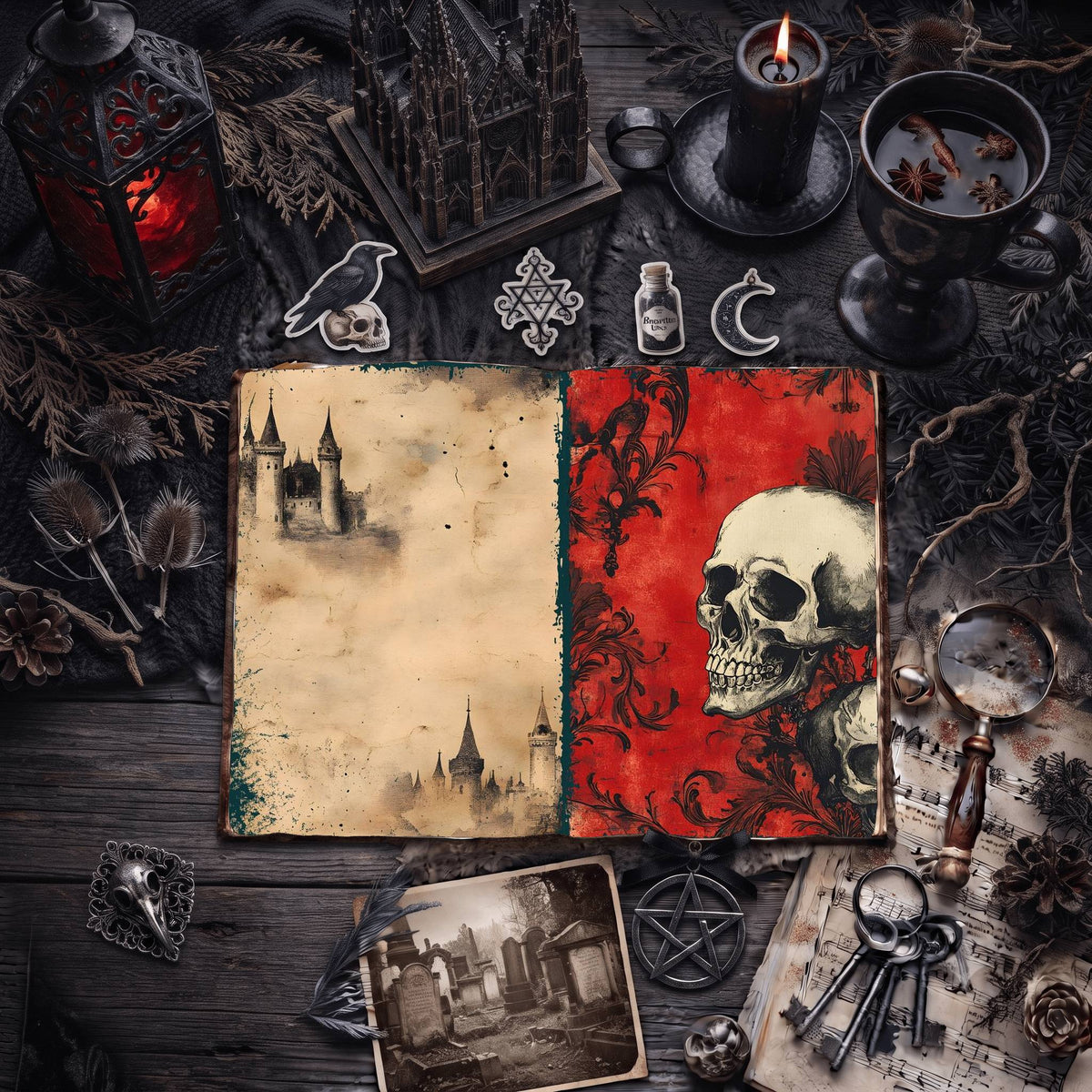 Gothic Digital Papers