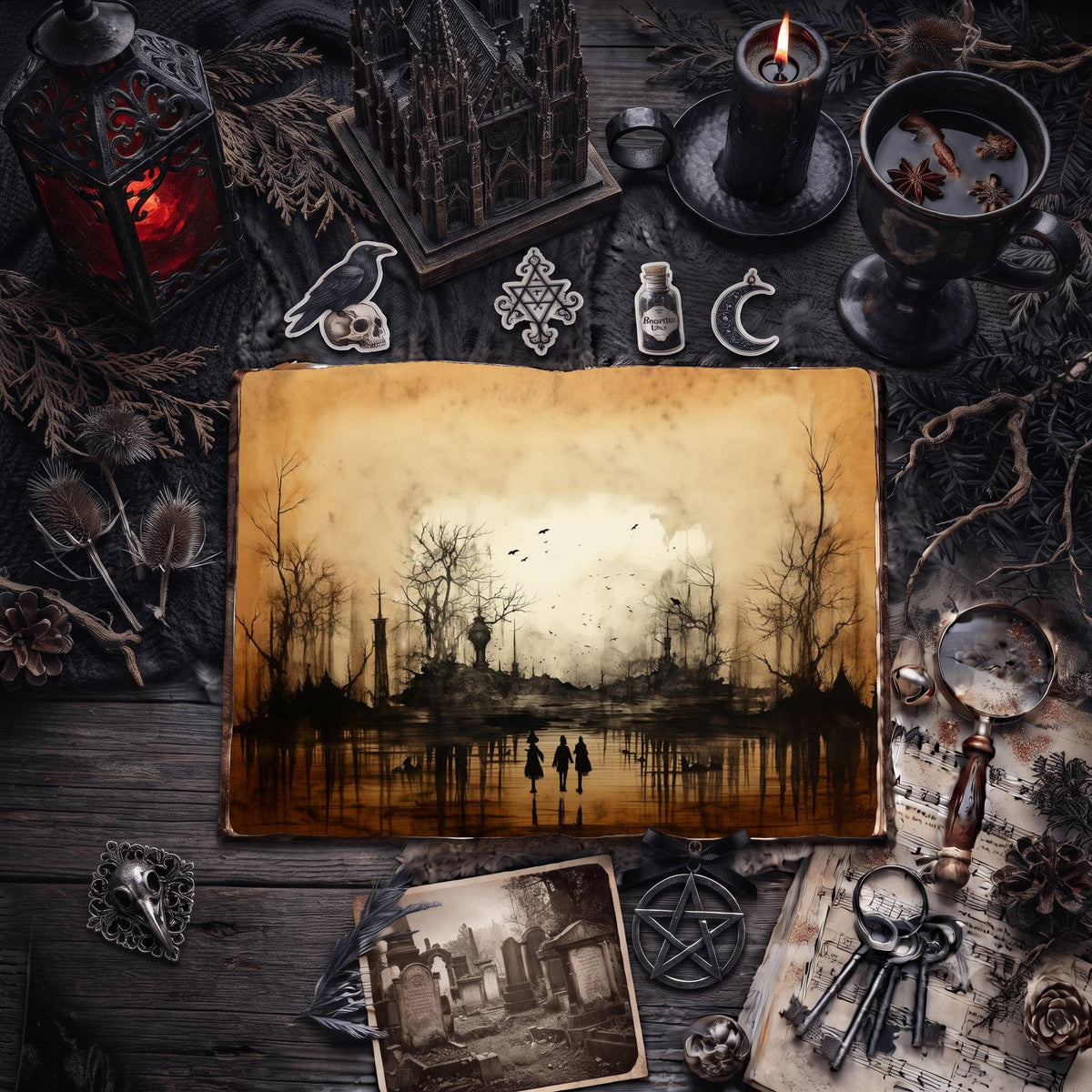 Gothic Digital Papers