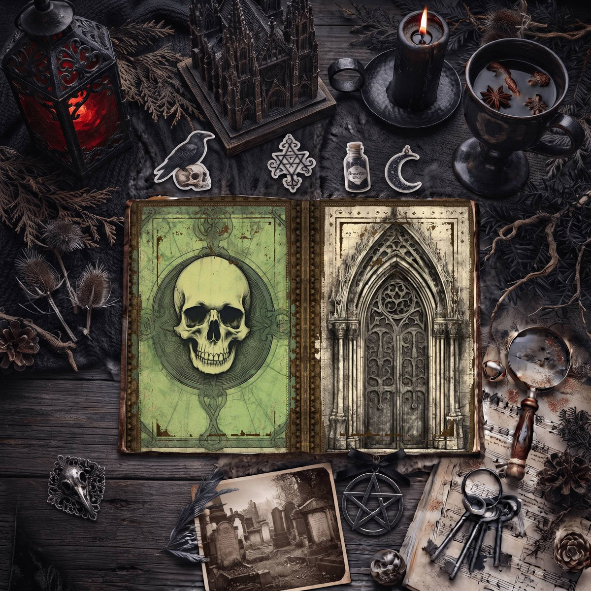 Gothic Digital Papers