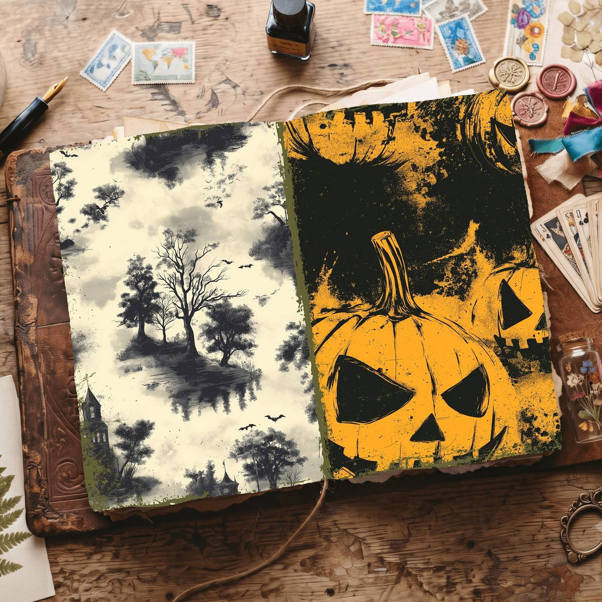Halloween Digital Papers
