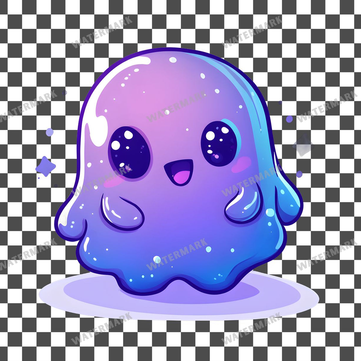 Halloween Kawaii Style Clipart Pngs