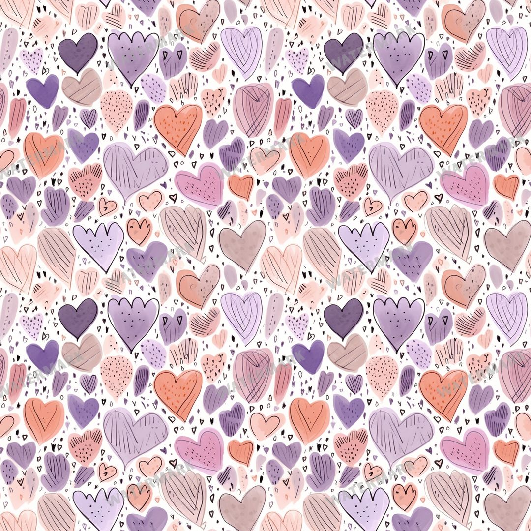 Hearts Seamless Pattern