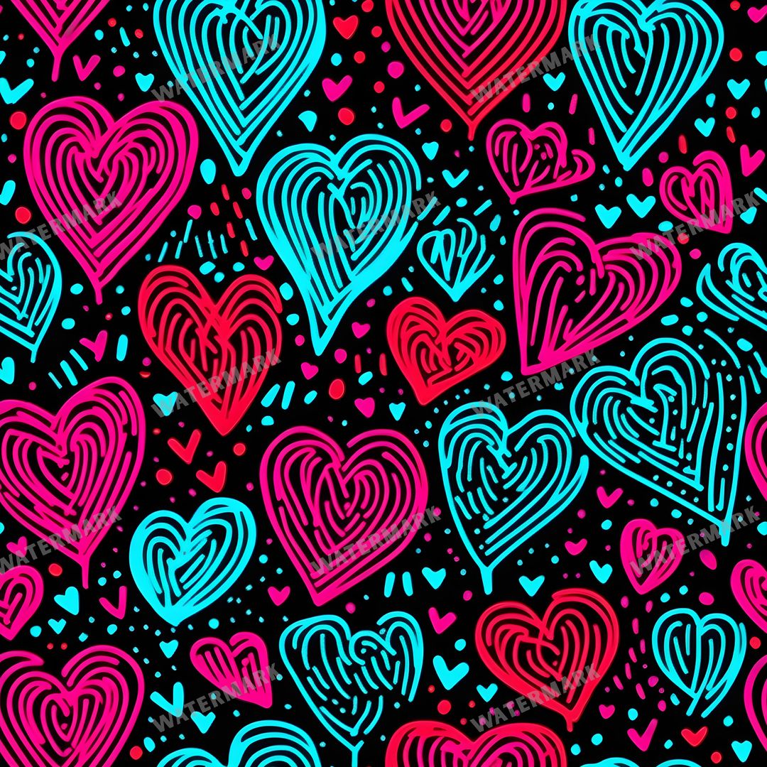 Hearts Seamless Pattern