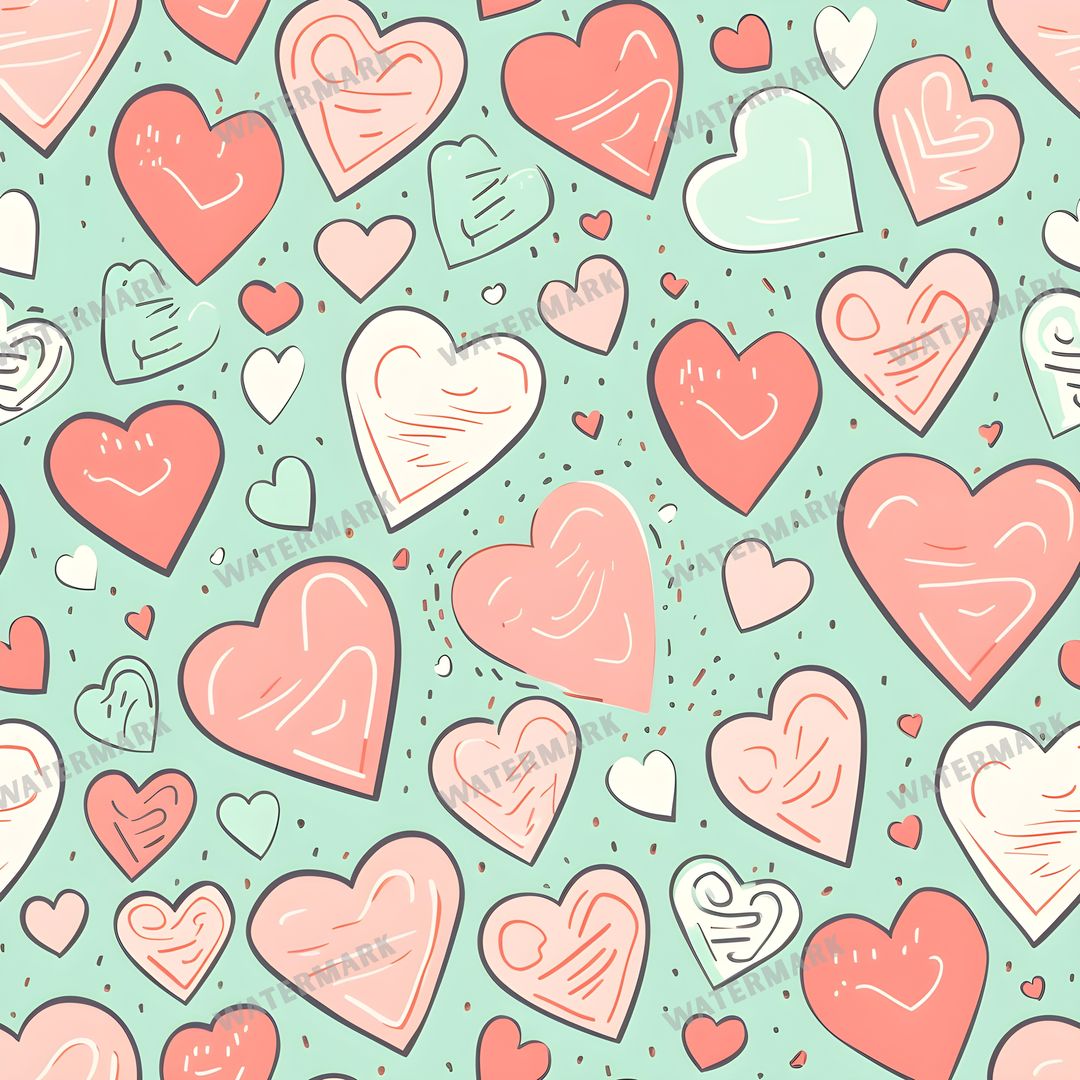 Hearts Seamless Pattern