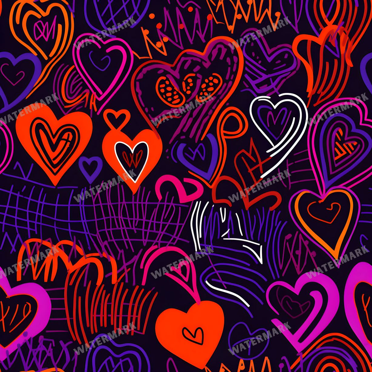 Hearts Seamless Pattern