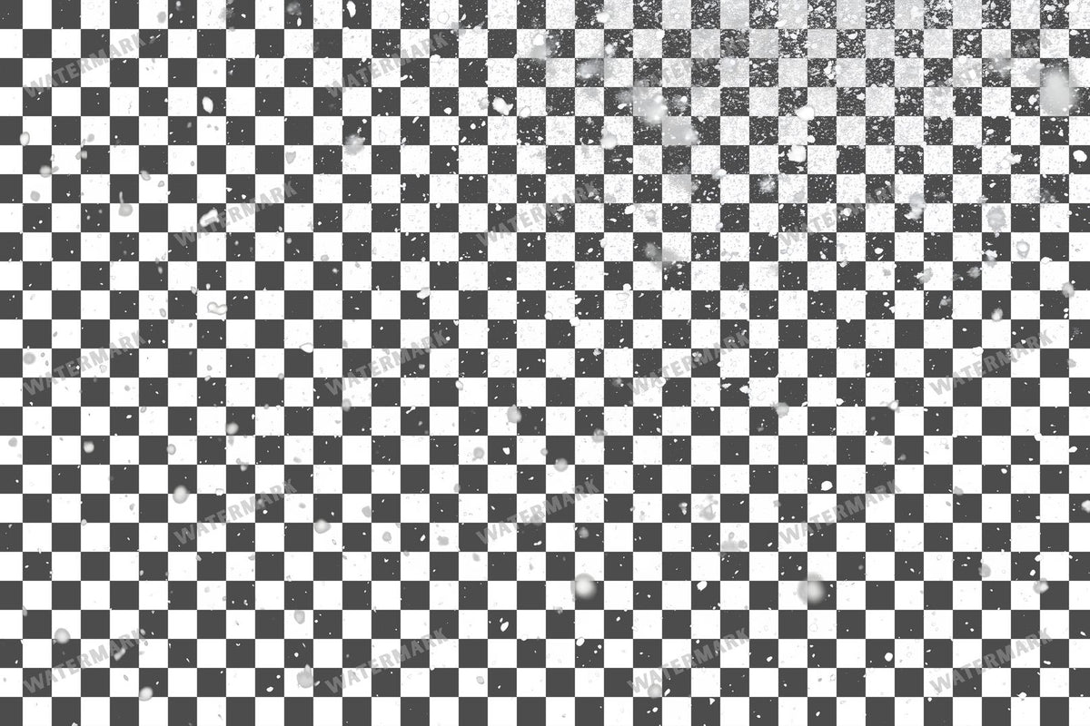 Heavy Snowfall PNG overlay on a transparent checkered background, preview 3