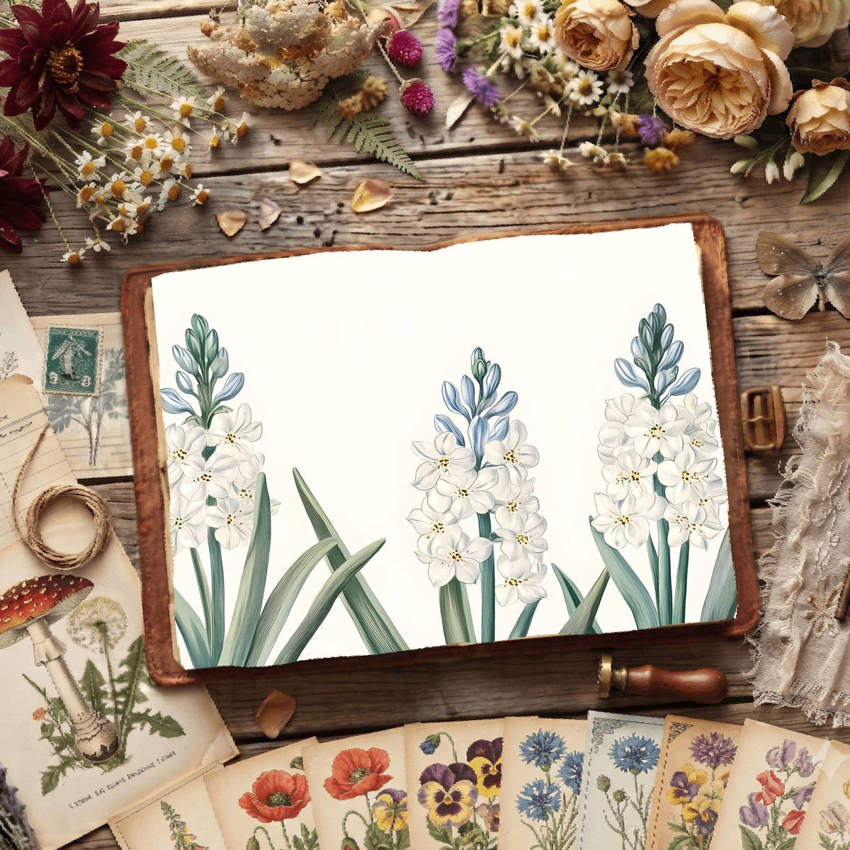 Hyacinths Digital Papers