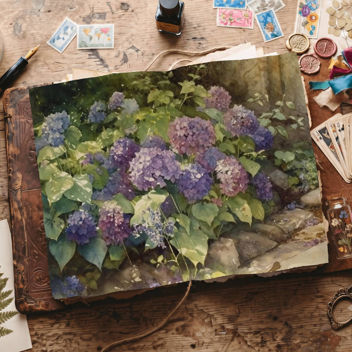 Hydrangea Digital Papers