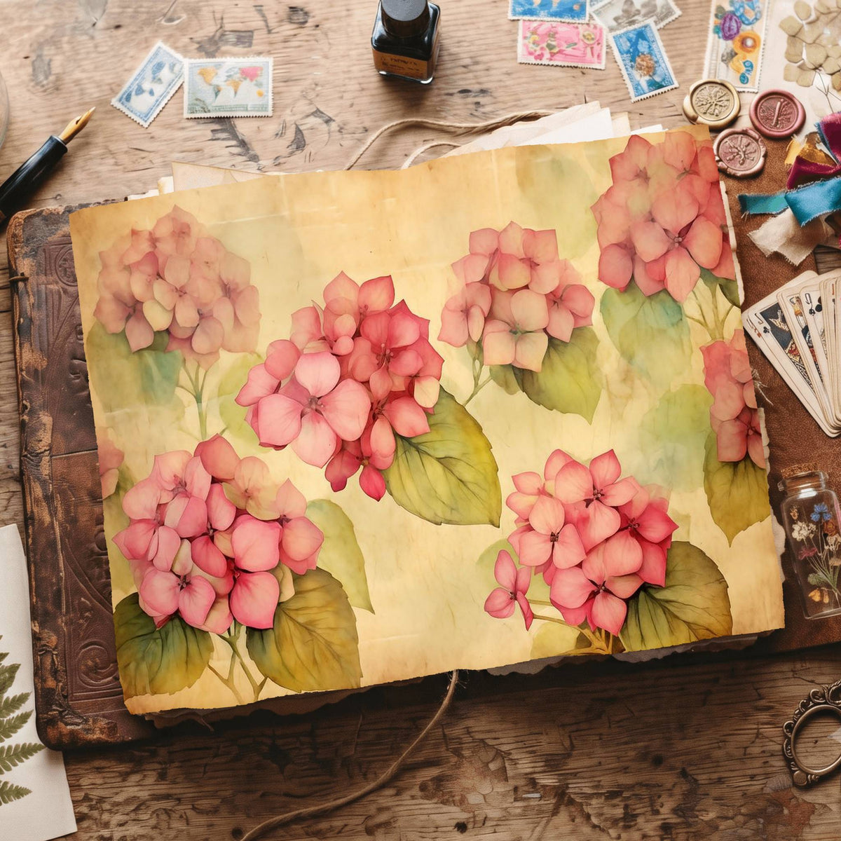 Hydrangea Digital Papers