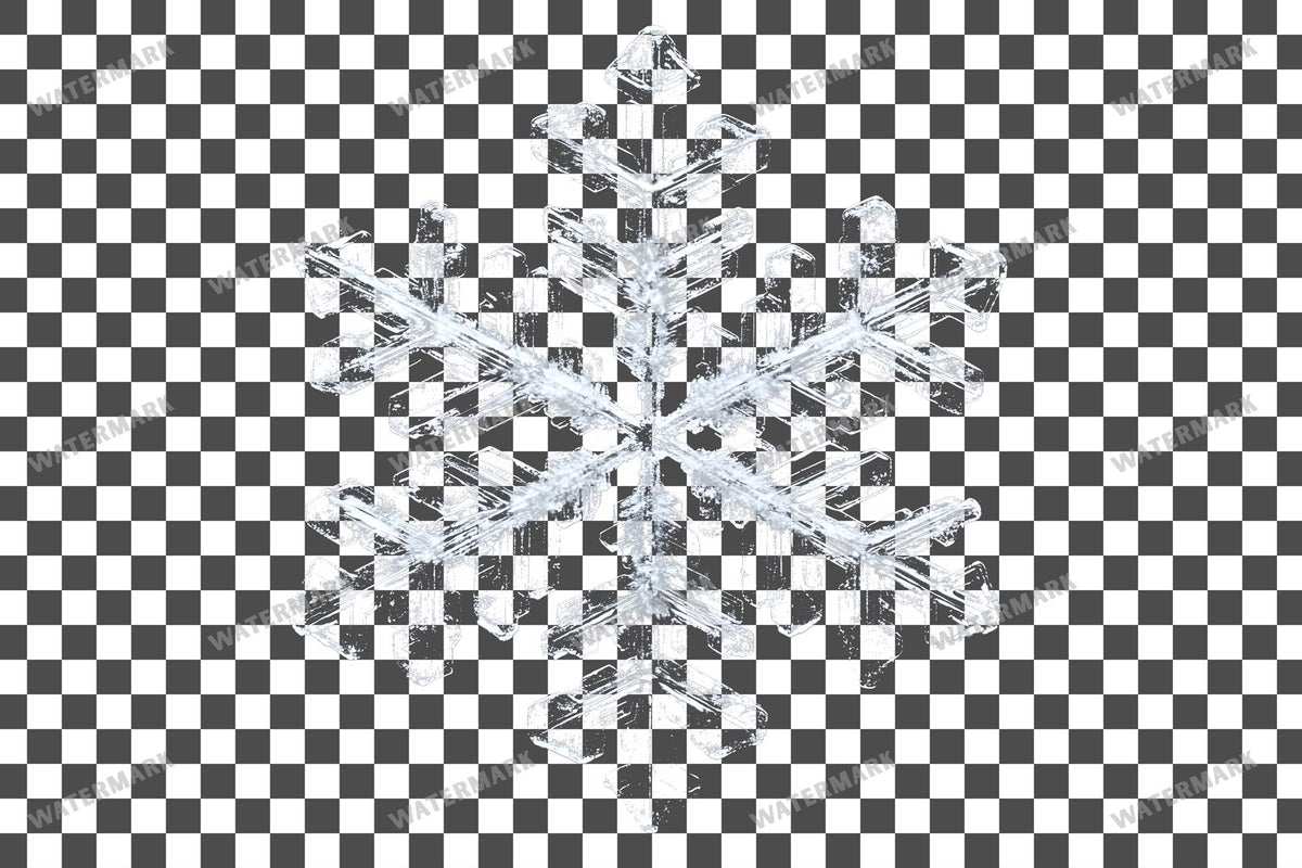 Large Snowflake Transparent Overlay Pngs