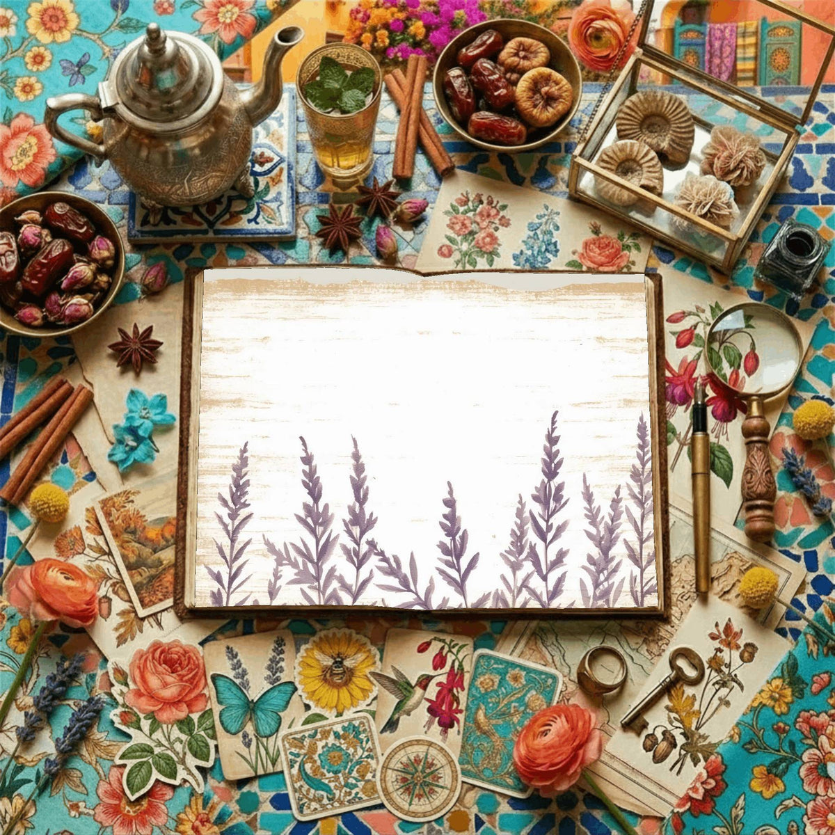 Lavender Leaves Digital Papers