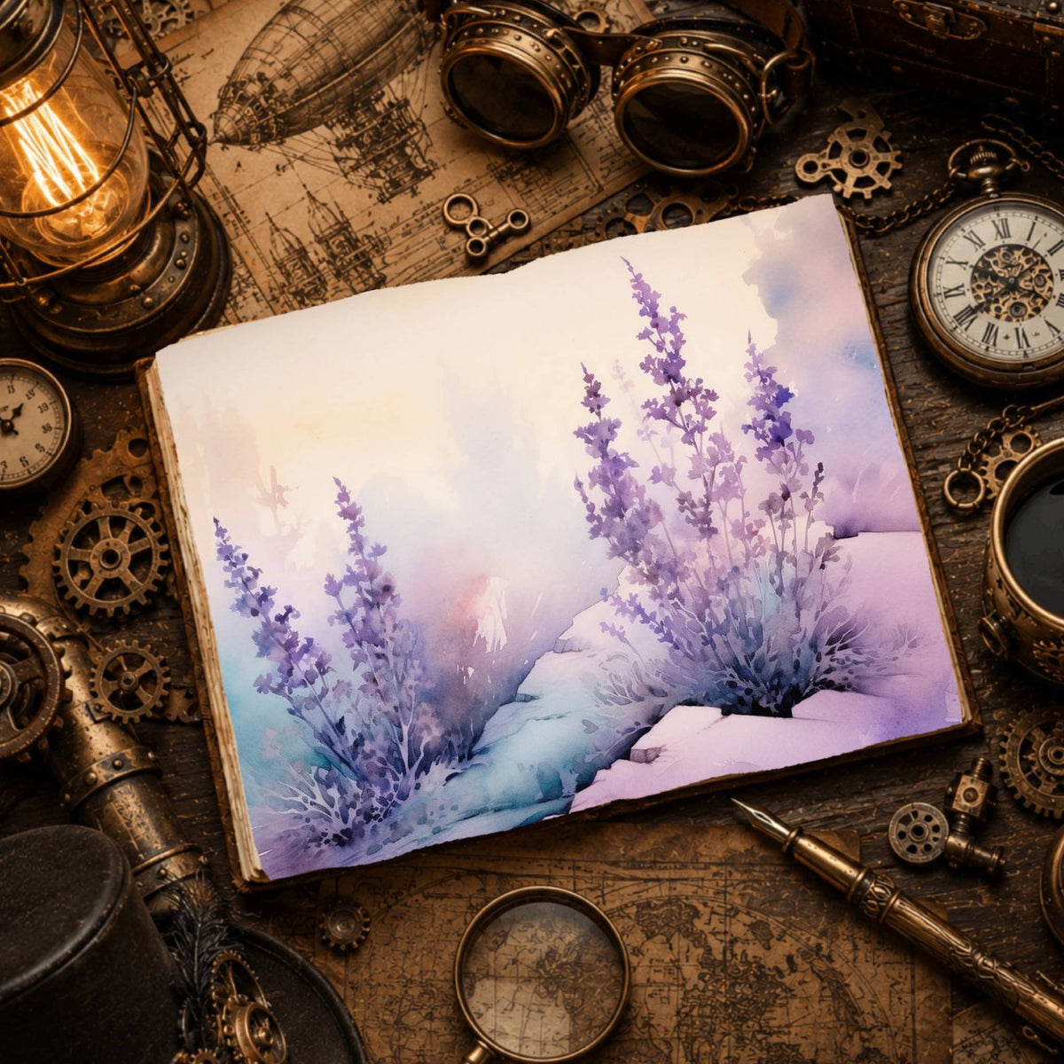 Lavender Digital Papers