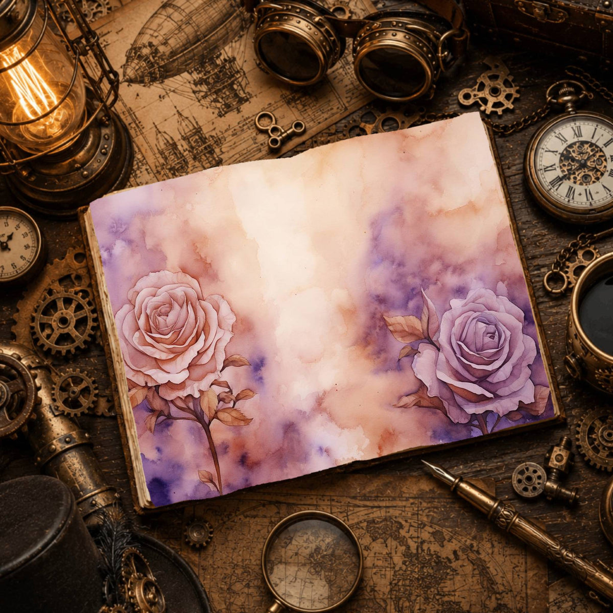 Lavenderroses Digital Papers