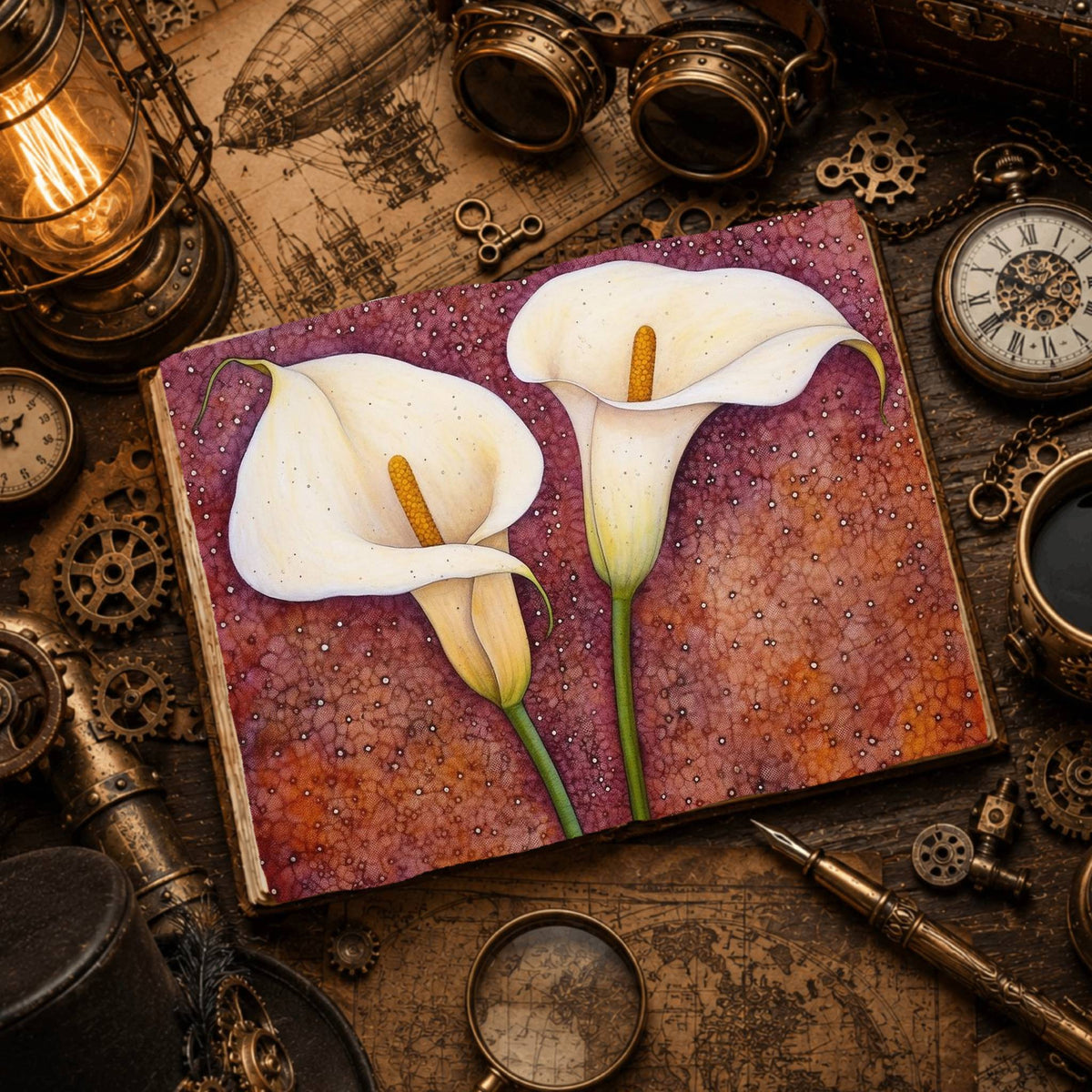 Lilies Digital Papers