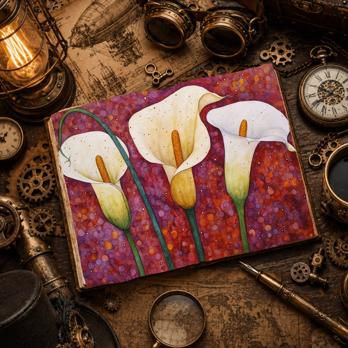 Lilies Digital Papers