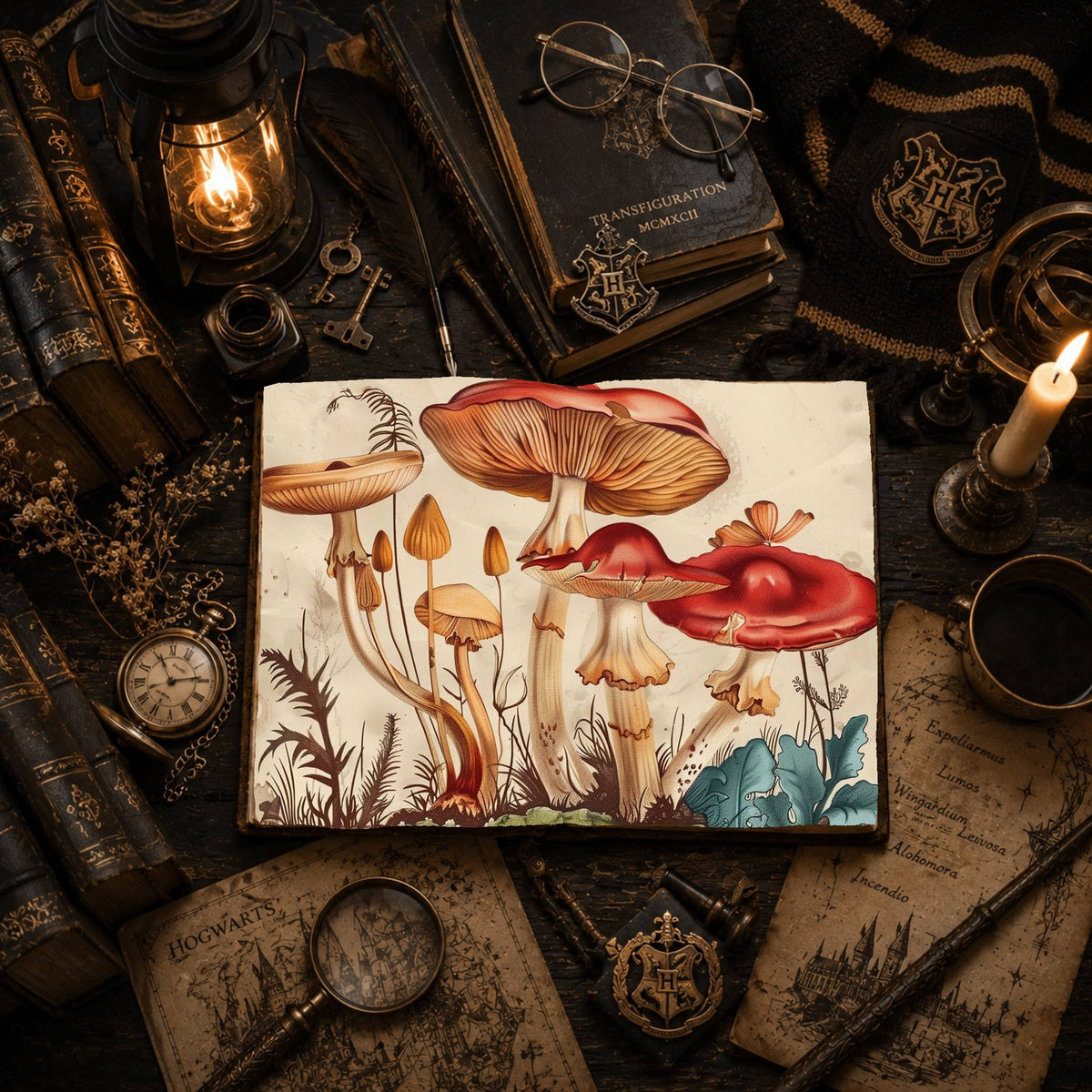 Magic Mushrooms Digital Papers
