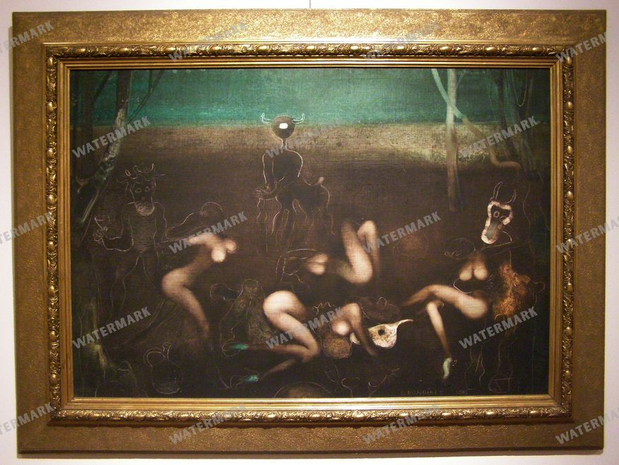 Martin Benka Beside Woodcutters 1940S Vintage Paintings