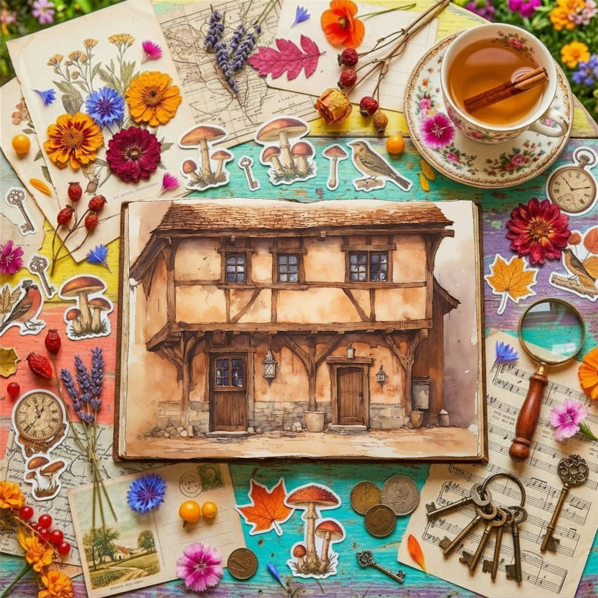 Medieval House Digital Papers