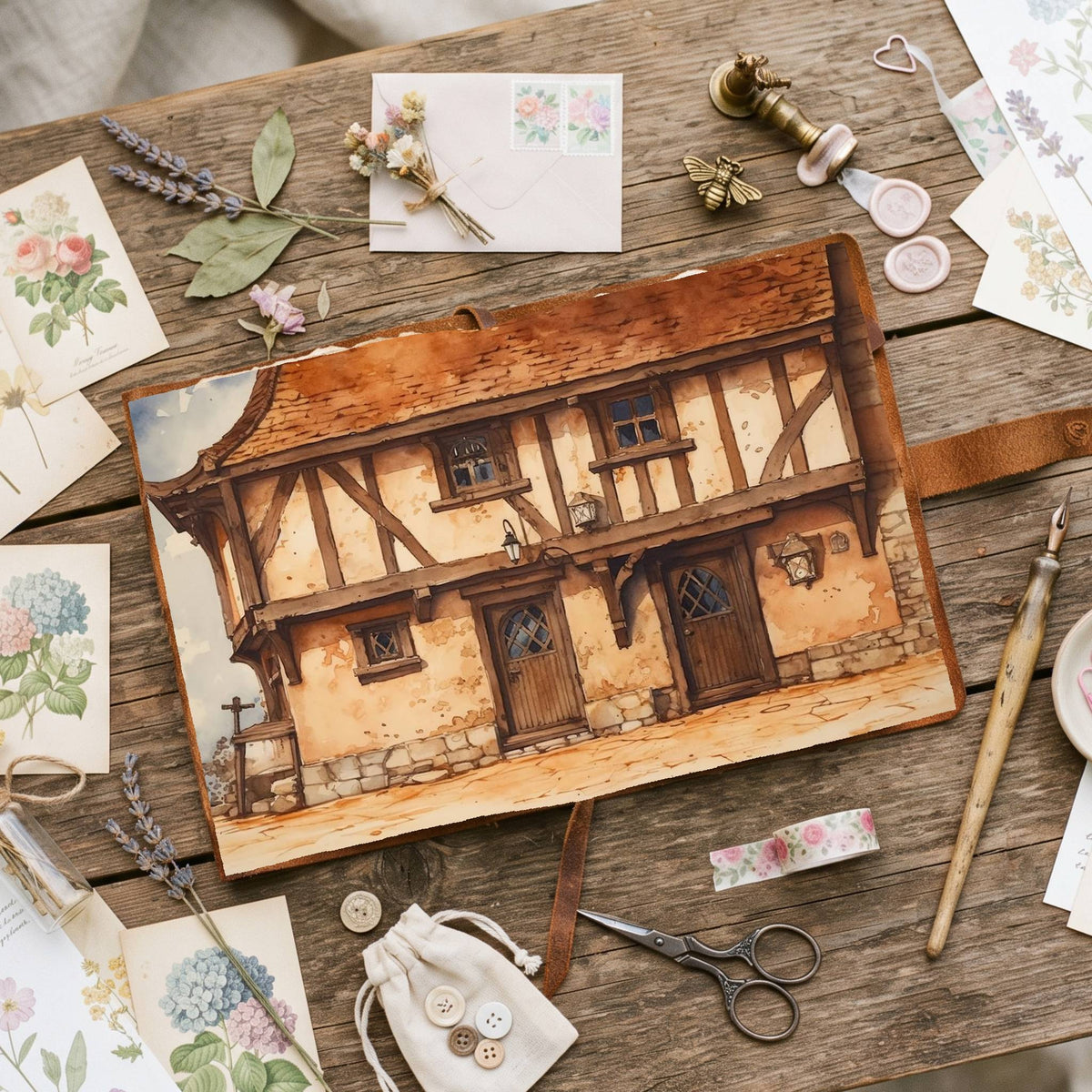 Medieval House Digital Papers