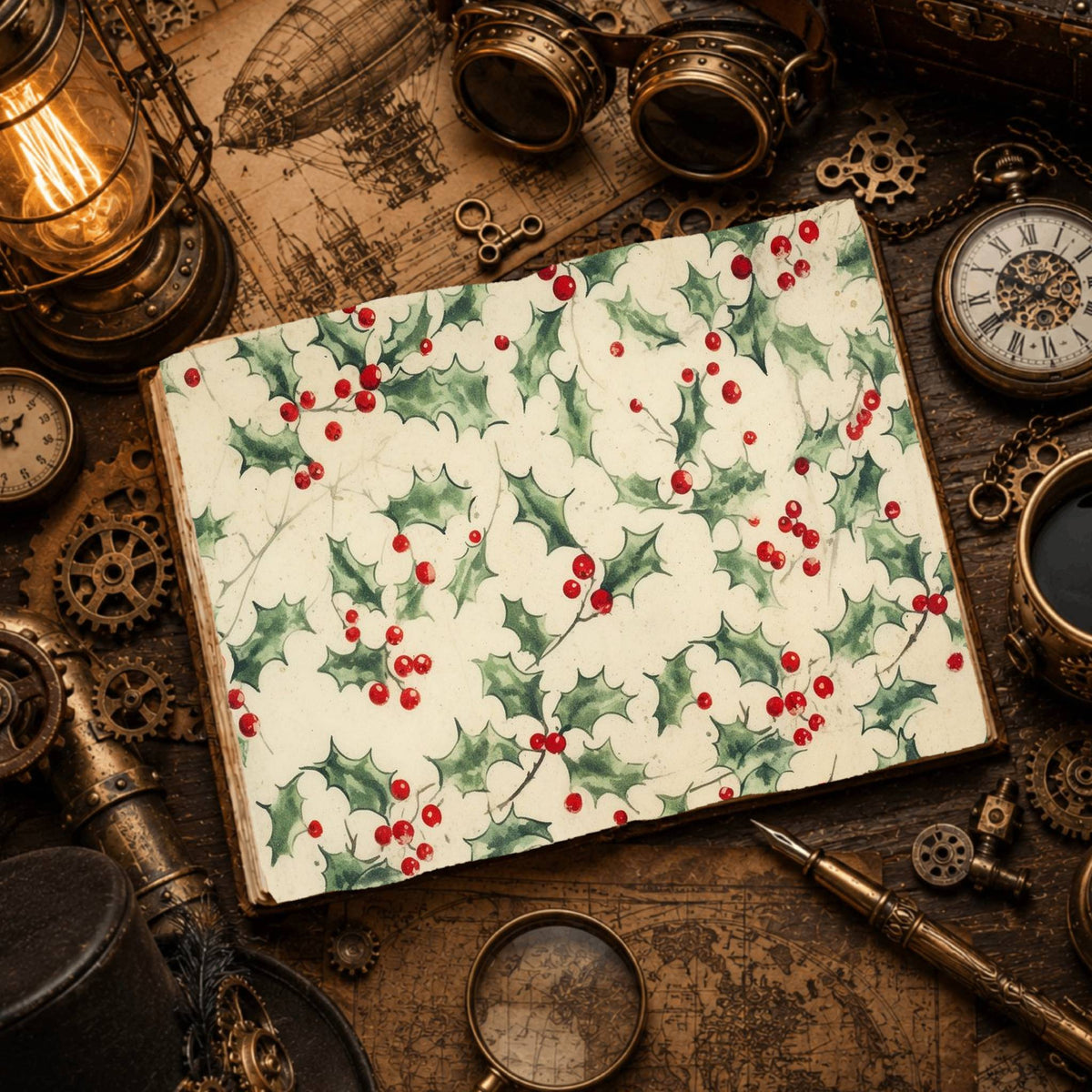 Misletoe Digital Papers