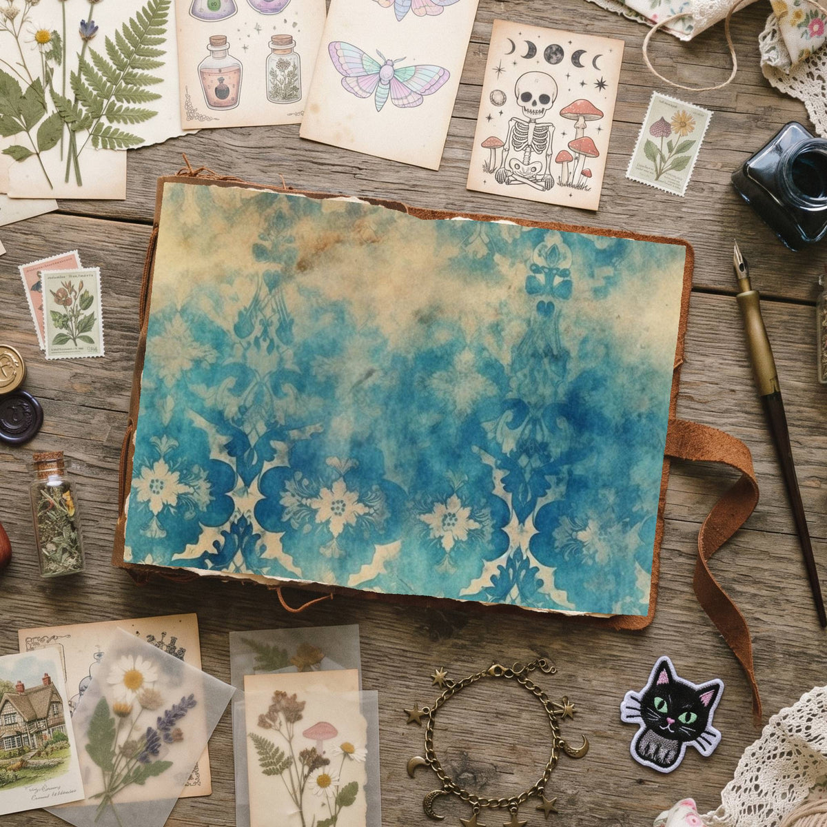 Mixed Damask Digital Papers