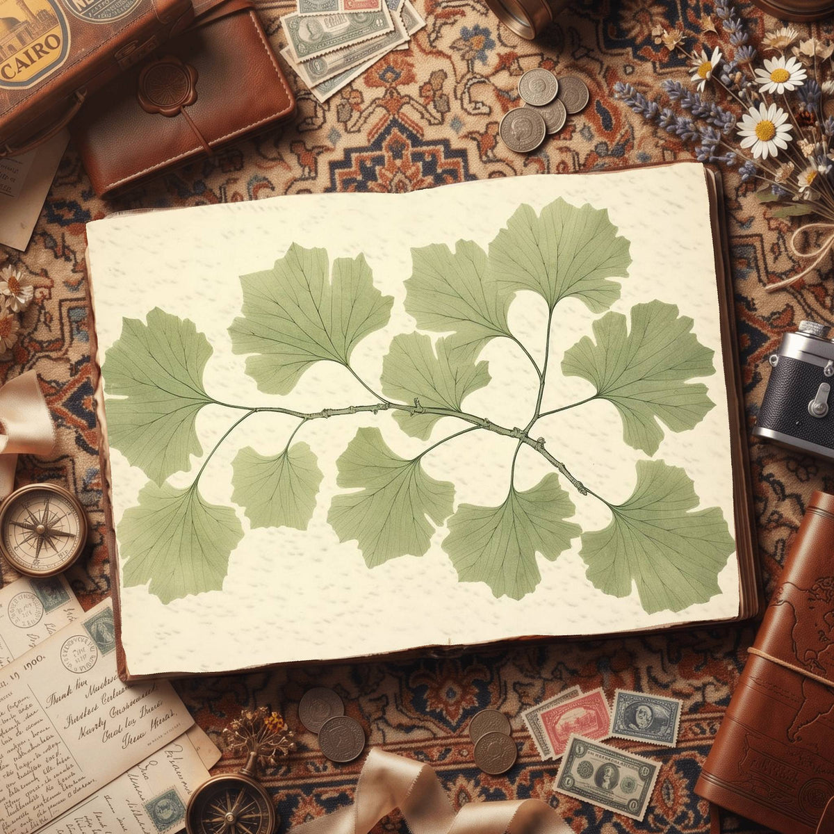 Mixed Leaves Digital Papers