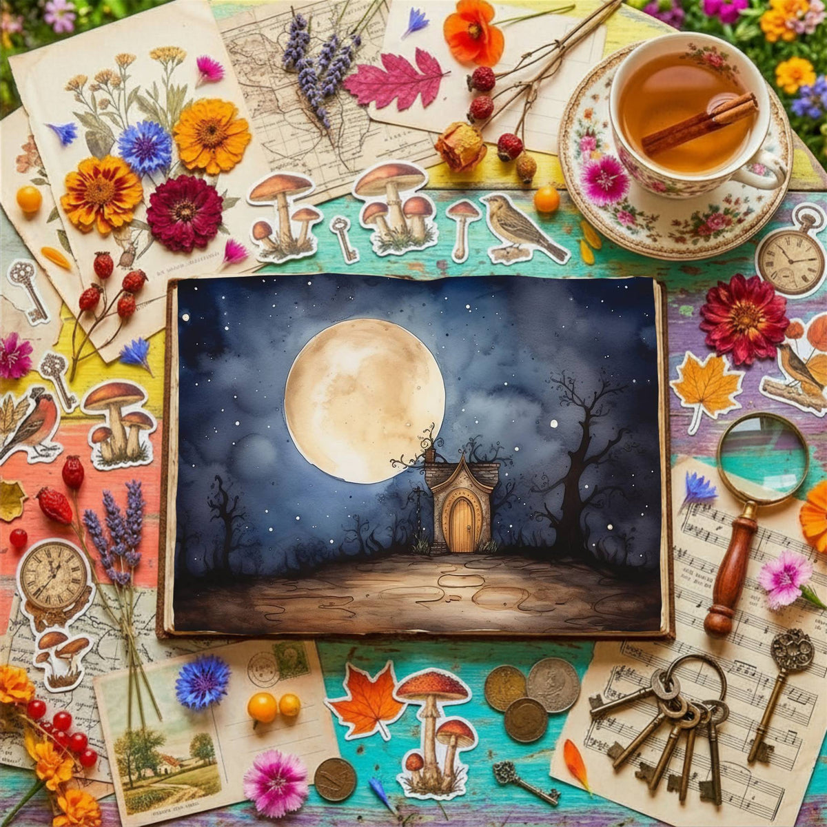 Moonlit Shed Digital Papers